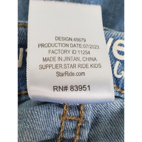 Wallflower Girl Jeans 8 Embroidered Butterfly Skinny - Picture 5 of 6